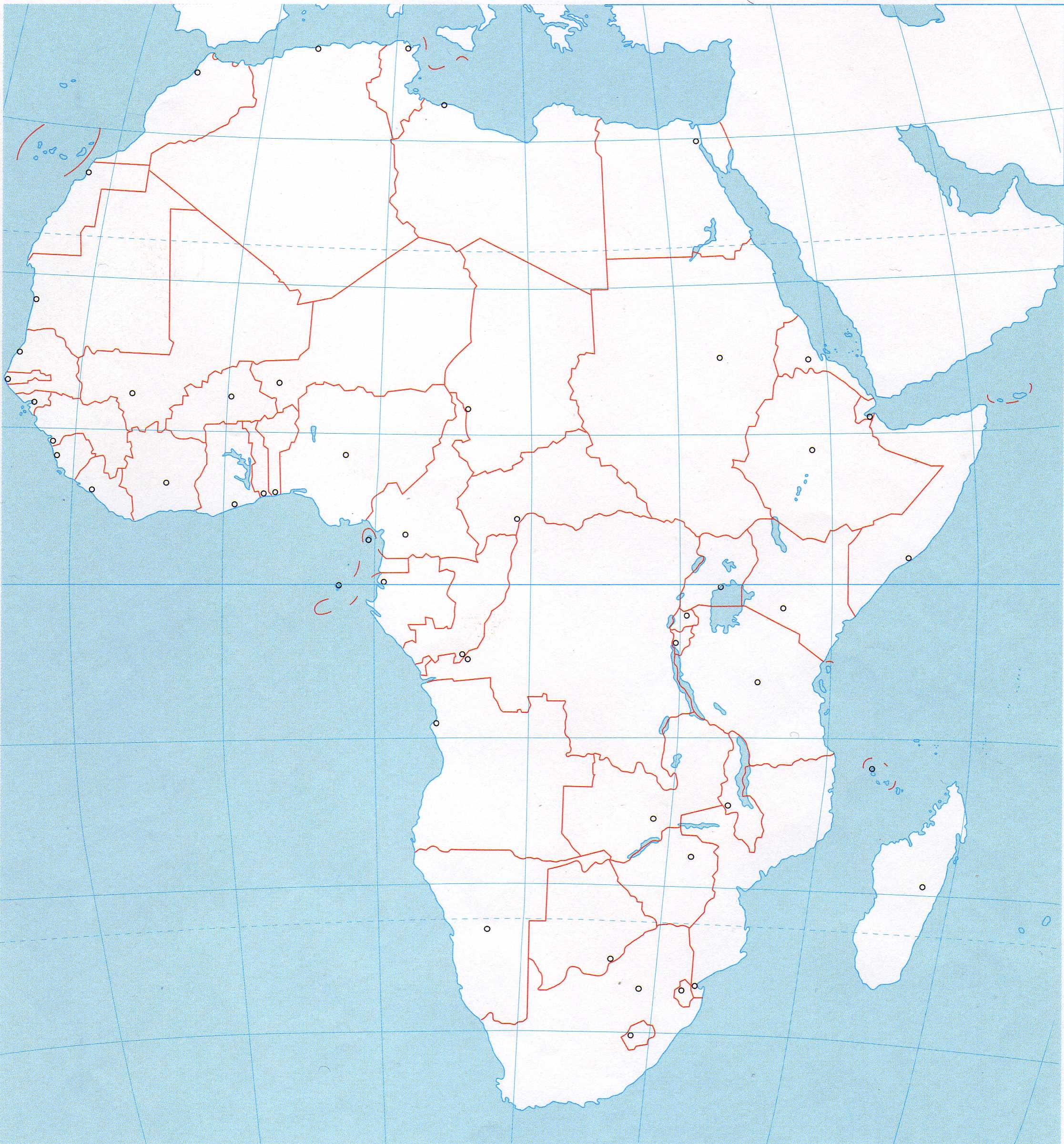 afrika slijepa karta Osnovna škola 