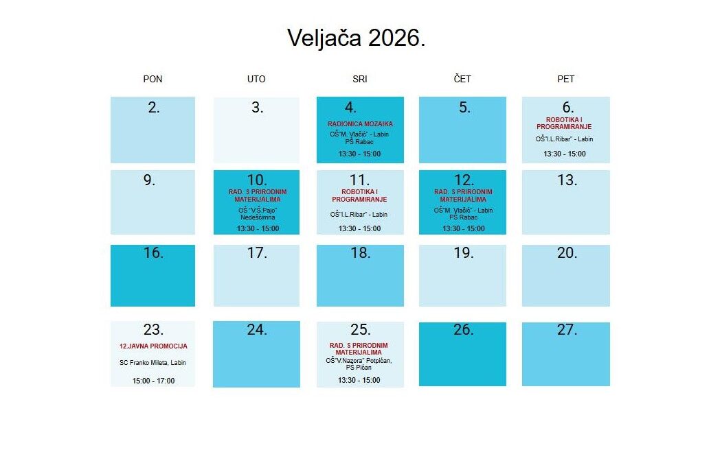 Veljača u znaku STEAM-a: Mjesec ideja, istraživanja i stvaranja na Labinštini!