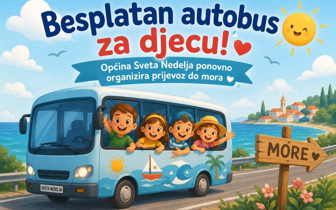 Besplatan autobus za djecu – Općina Sveta Nedelja ponovno organizira prijevoz do mora
